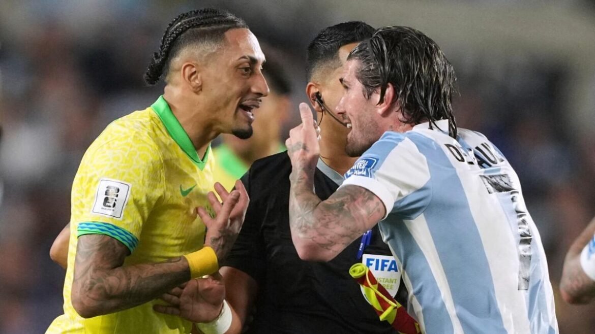 Elke Argentinië Reactie Op Raphinha Na Brazilië Beatdown