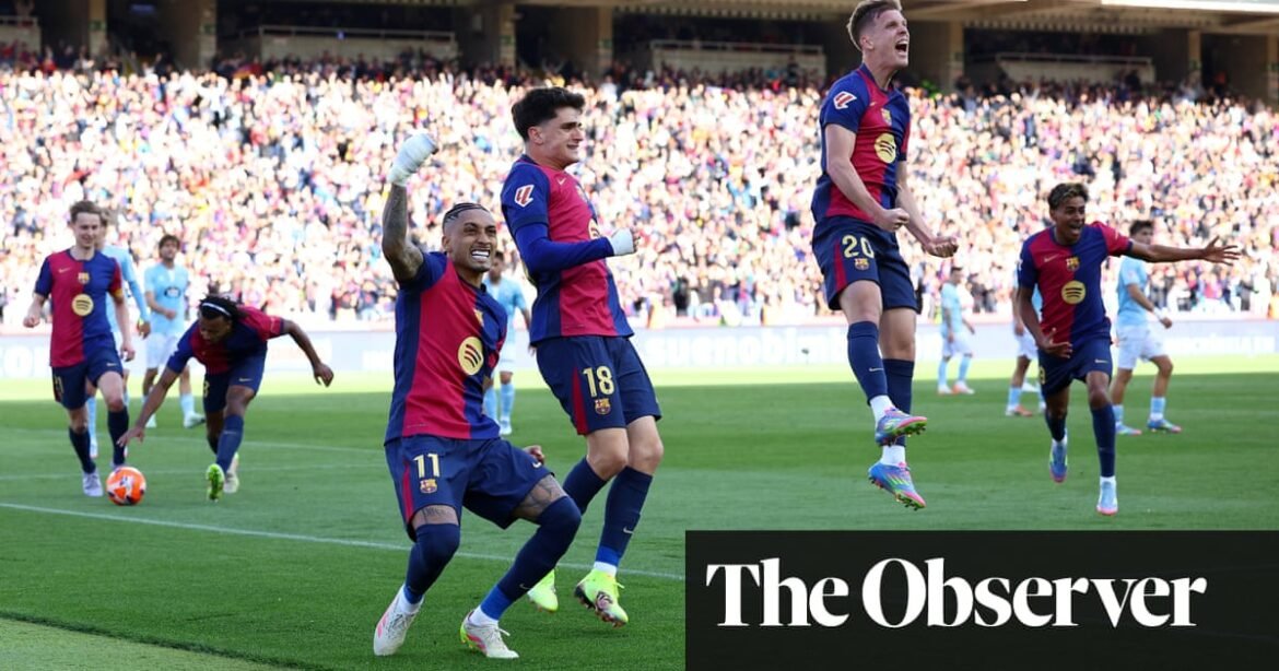 Europees voetbal: barcelona brult terug om celta te verslaan, las