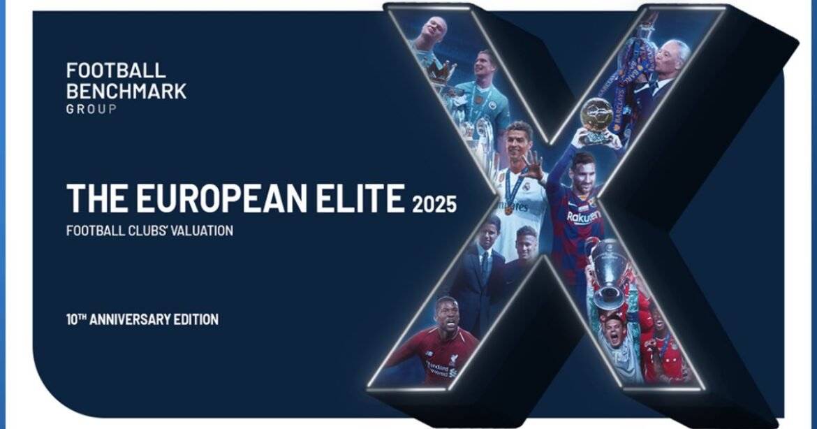 De waardering van voetbalclubs: de europese elite 2025