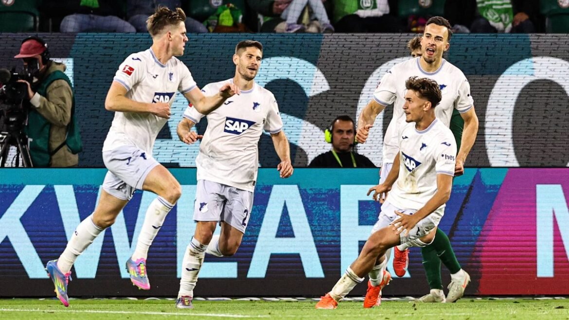 Hoffenheim bijna veilig met late equalizer in wolfsburg