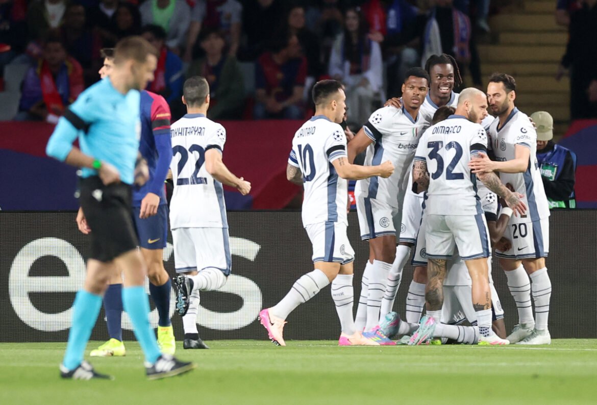Inter arsenal inhalen naar de top uefa ranglijsten na 3 3 barcelona