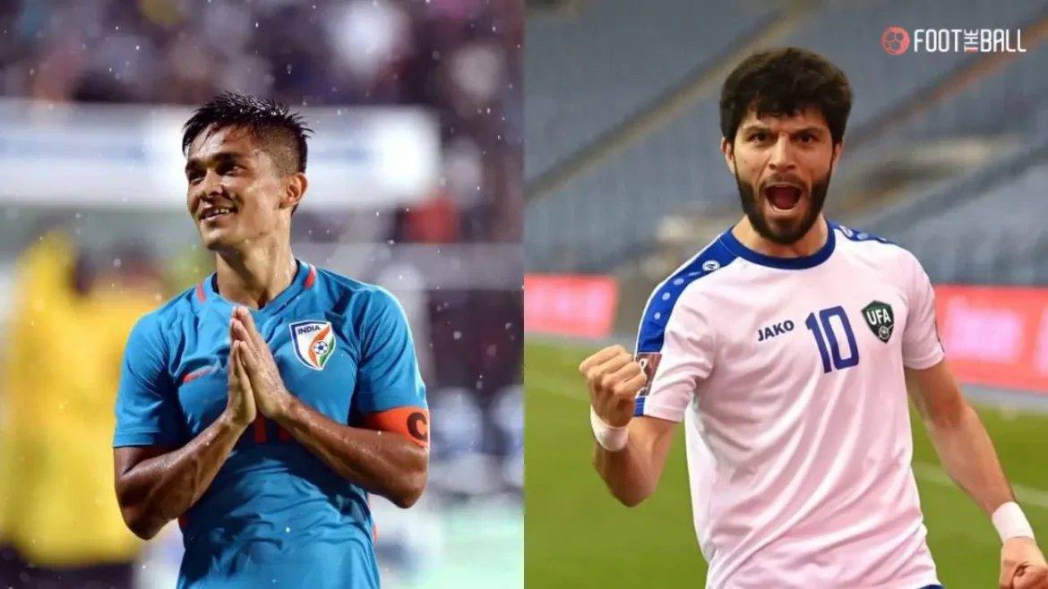 India national football team vs oezbekistan national football team timeline