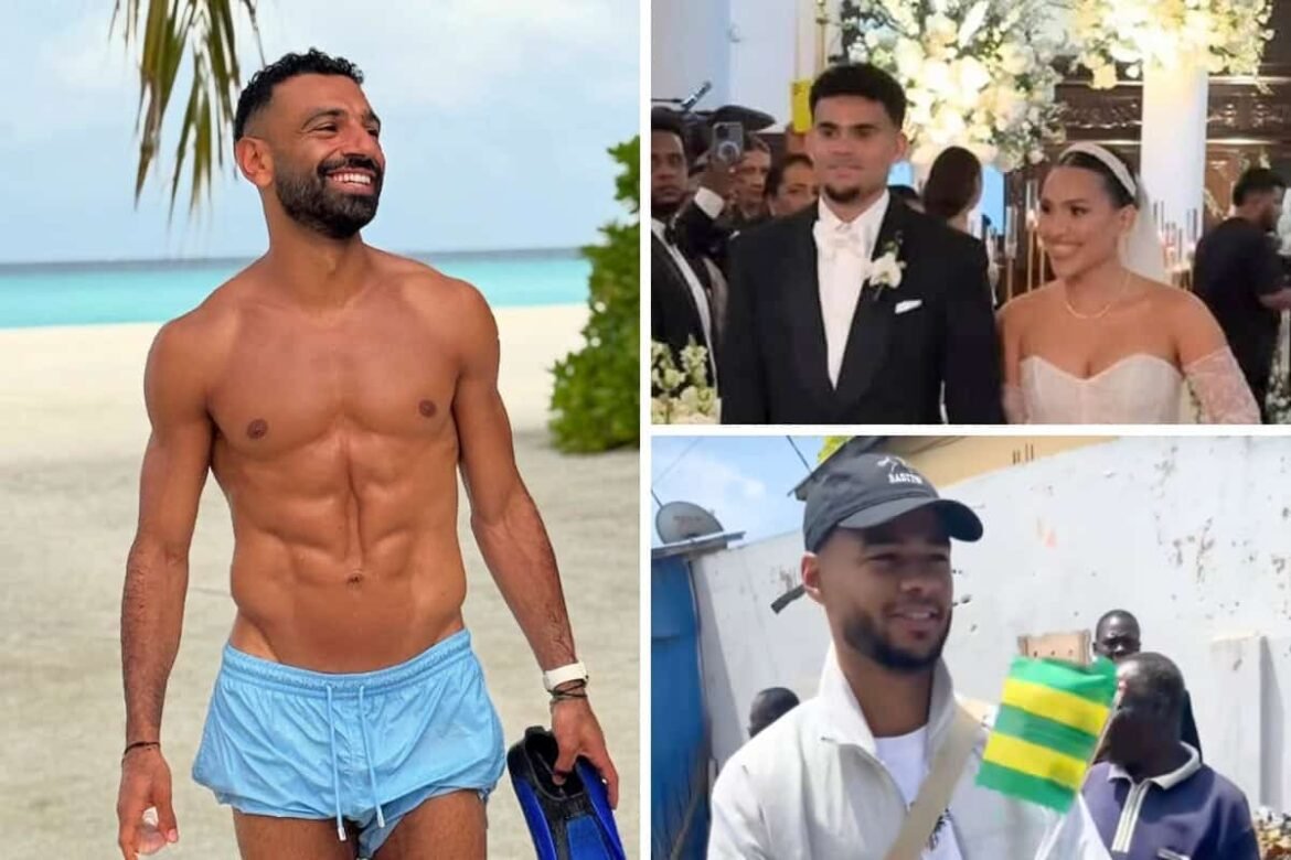 Luis diaz trouwt en mo salah's shirtless ... alweer 