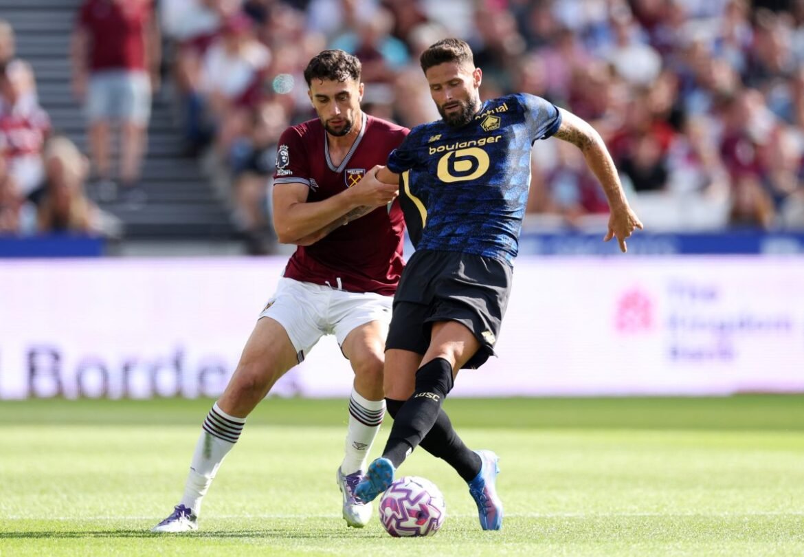 Match report | west ham 1 1 lille: olivier giroud's moment