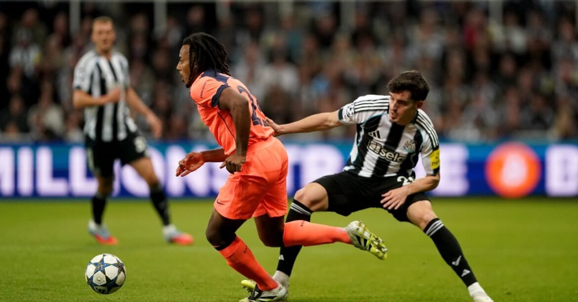 Newcastle barcelone: ​​1 2