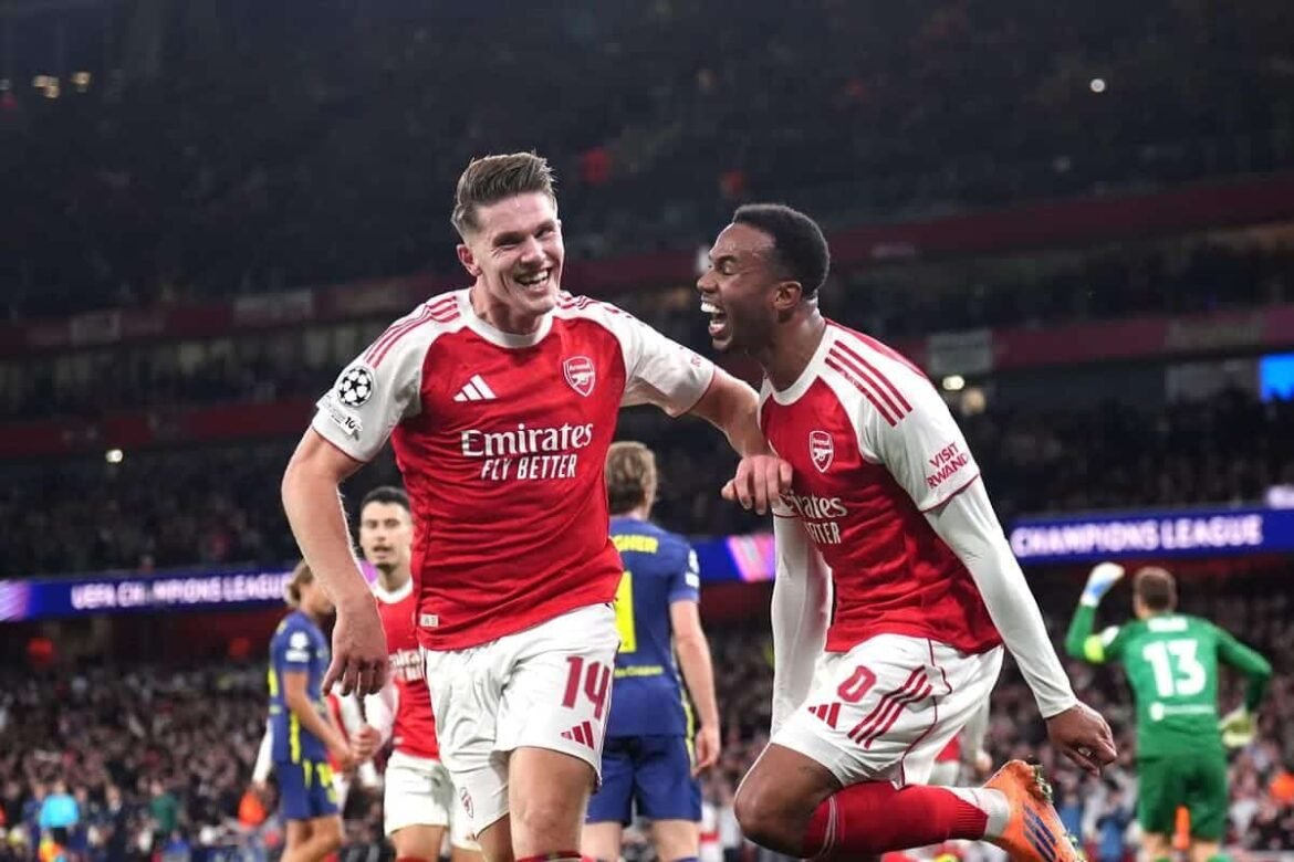 Rampant gunners verlengen record en behouden perfecte champions league start