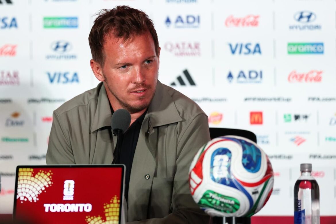 Duitsland coach Julian Nagelsmann verdedigt Leroy Sané en reageert op opmerkingen